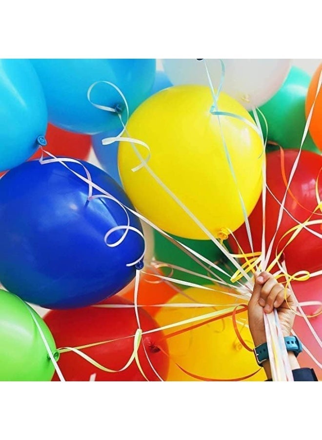 ChicAbode Rainbow Balloon, 200 Assorted Color Balloons 12 Inches 12 Kinds of Latex Balloons, Multicolor Bright Balloons for Carnival Circus Fiesta Wedding Baby Shower Anniversary Birthday Party Decorations - Image 4
